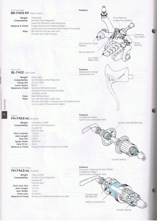 1993 Shimano Catalog ~ tears for gears